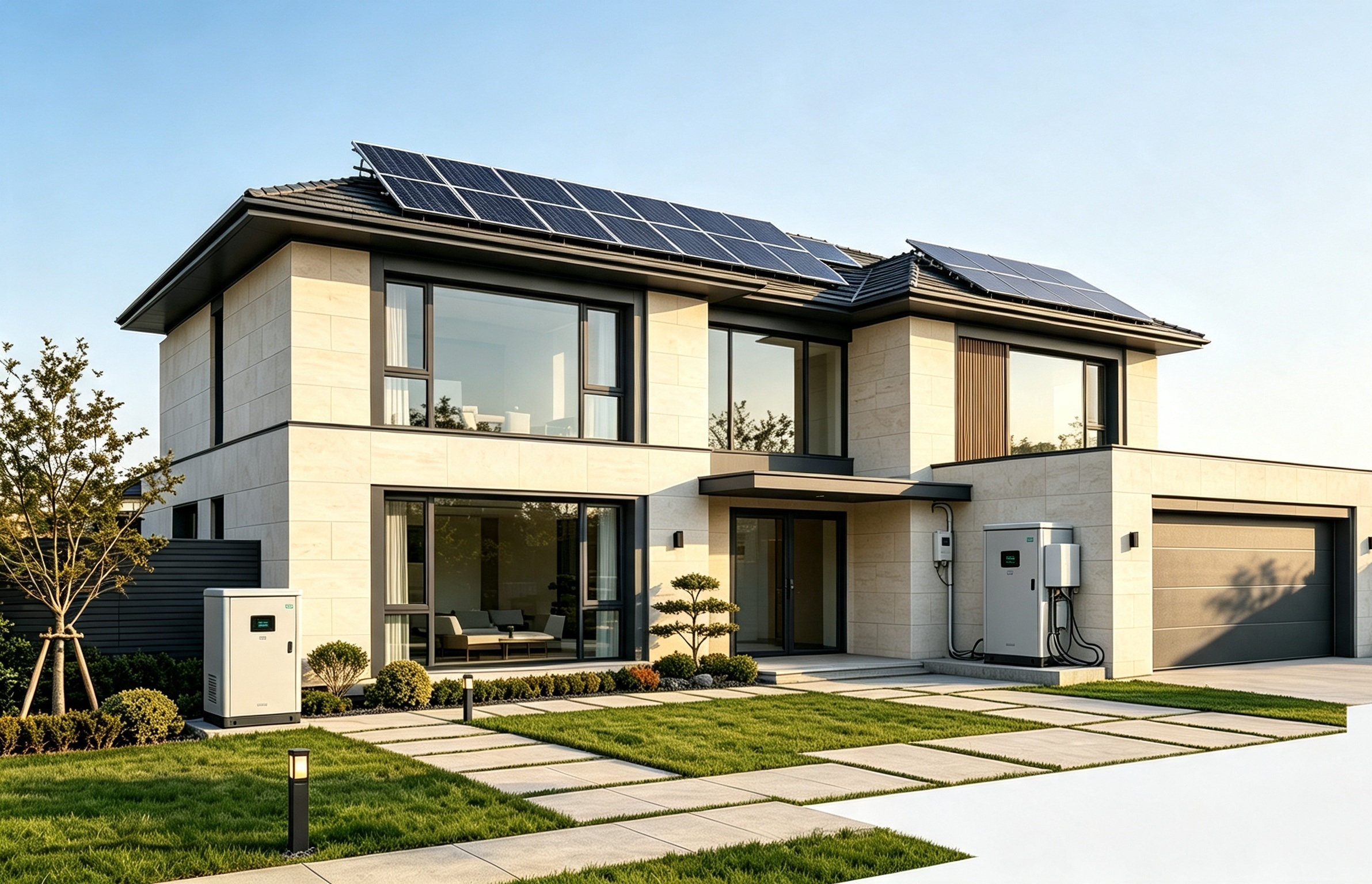 Residential energy storage installation